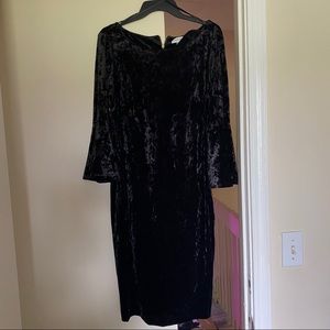 Crushed Velvet Calvin Klein Dress